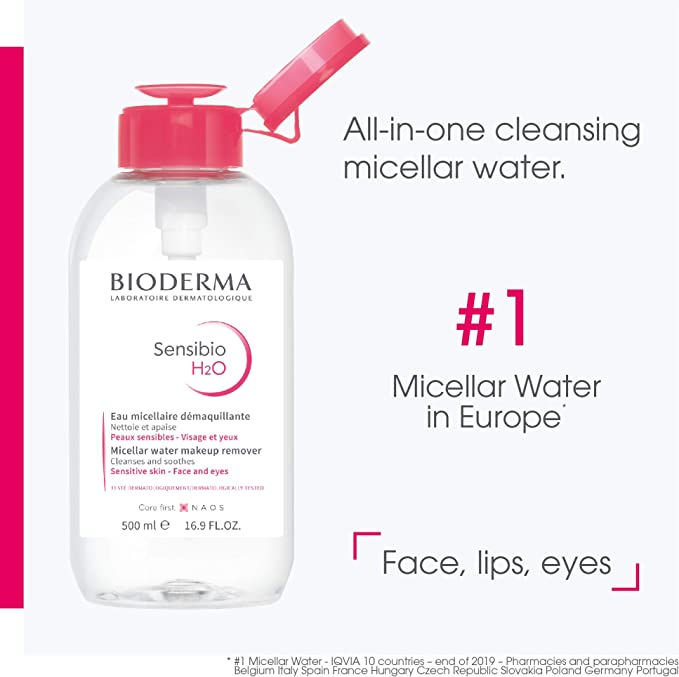 Bioderma Sensibio H2o Make - up Removing Micelle + 500ml With Pump - MeStore - BioDerma