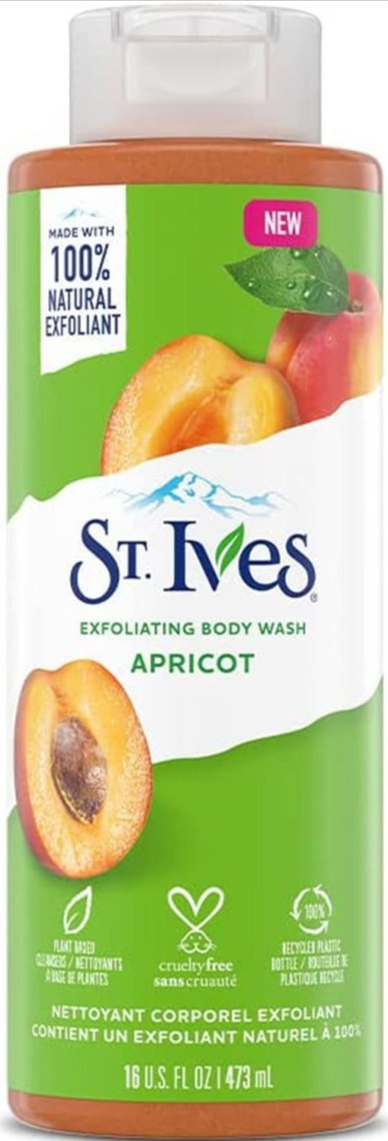 St. Ives Exfoliating Apricot Body Wash/Shower gel 16oz