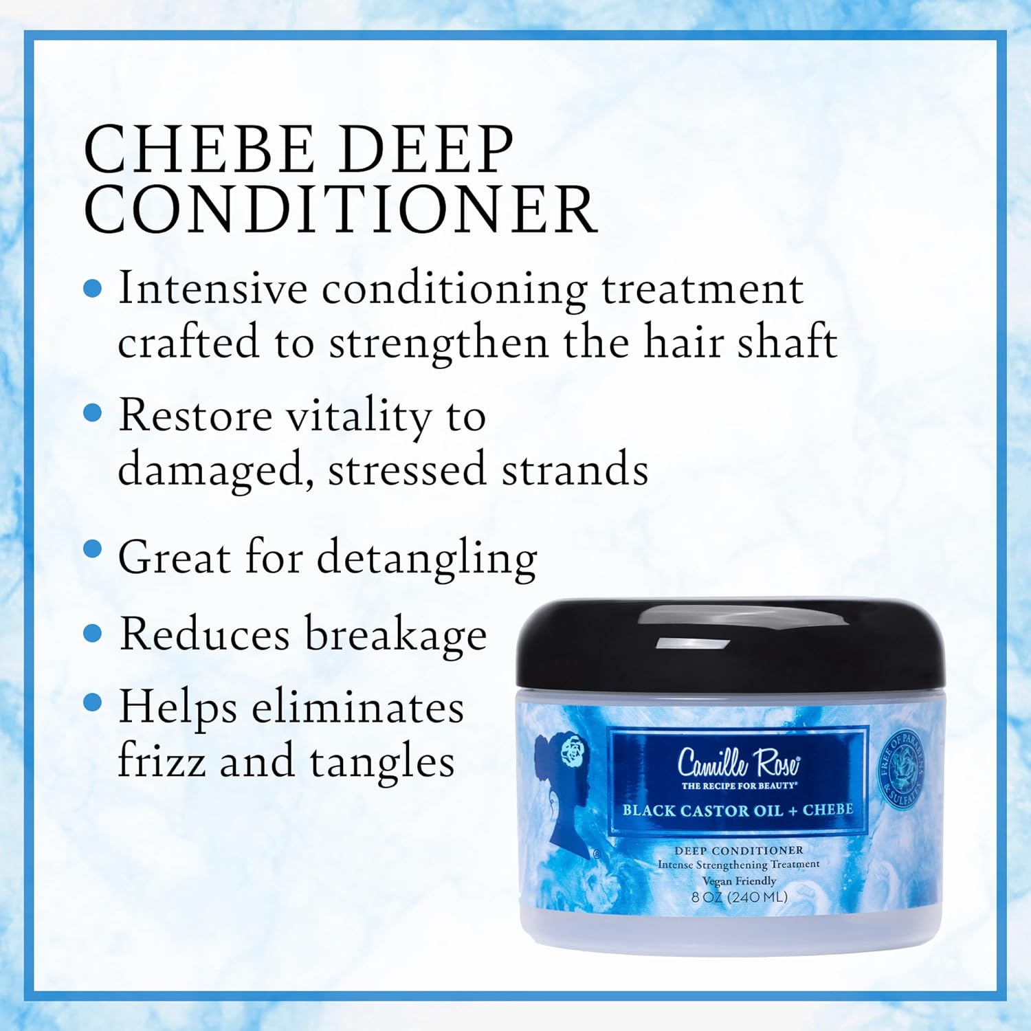 Camille Rose Deep Conditioner - Intense Strengthening Treatment 8oz - MeStore - Camille Rose