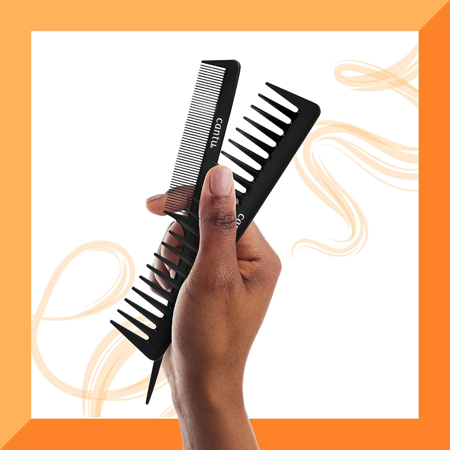 Cantu Hair Accessories Style Carbon Fibre Combs - MeStore - Cantu