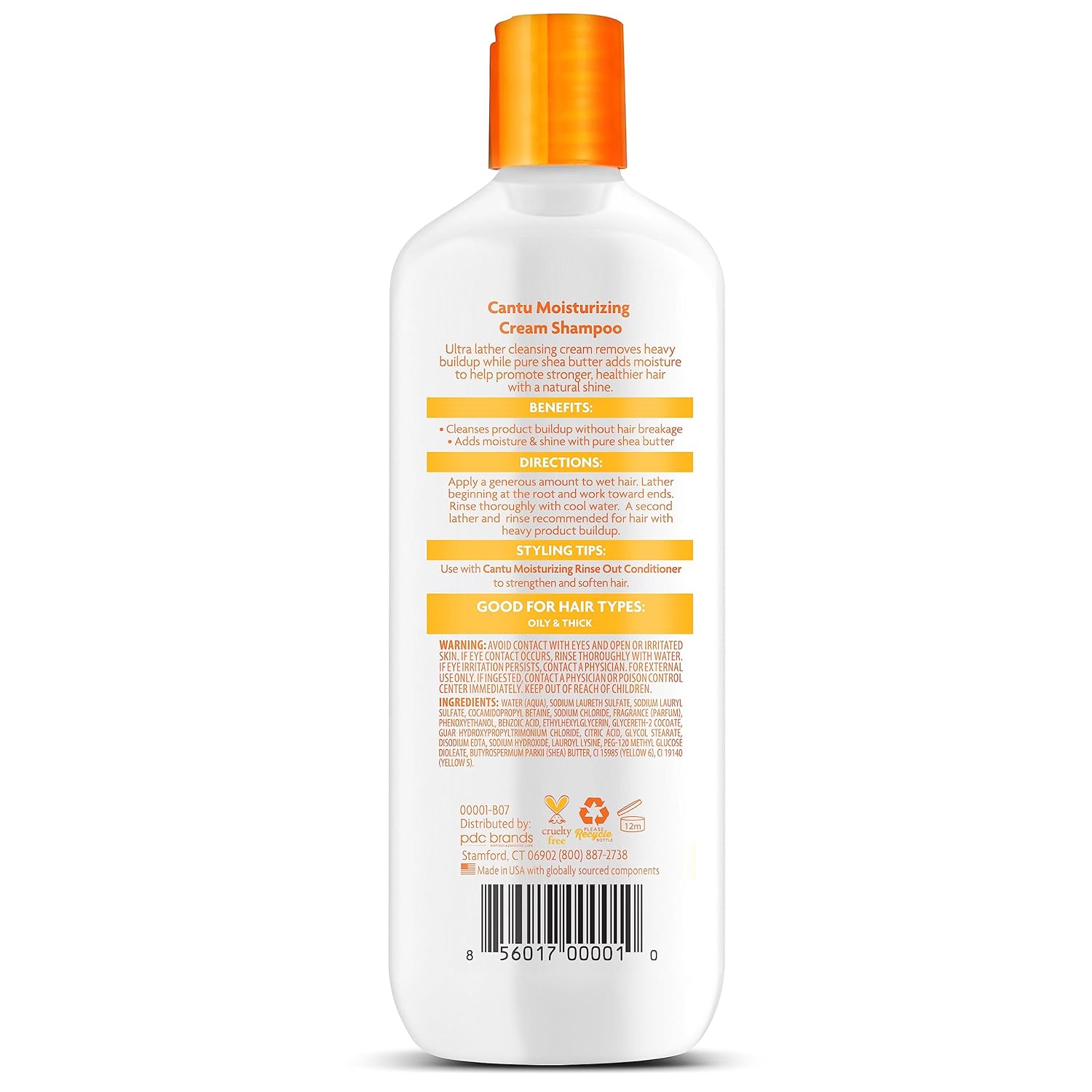 Cantu Moisturizing Cream Shampoo with Shea Butter, 13.5 fl oz - MeStore - Cantu