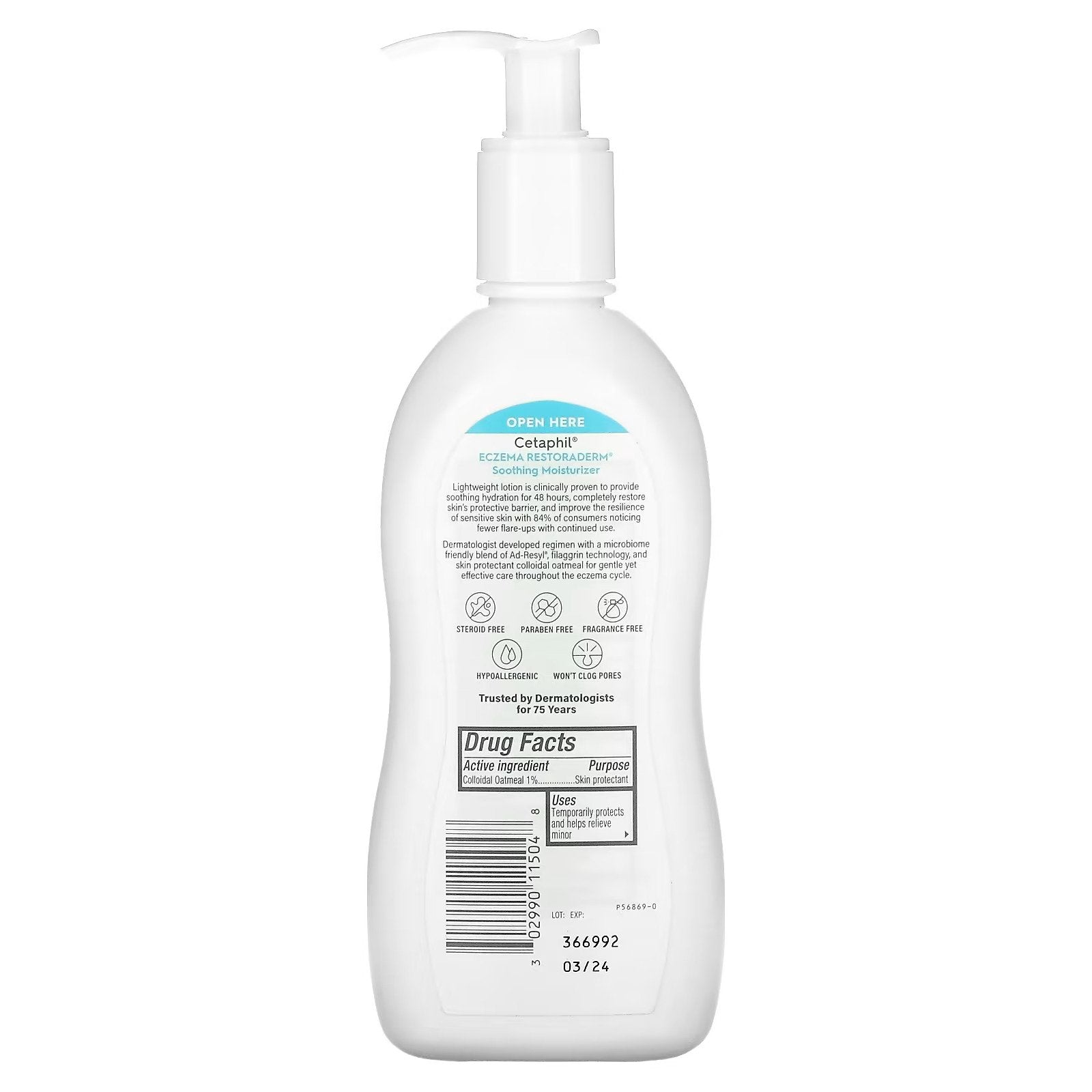 Cetaphil Restoraderm Eczema Soothing Moisturizer (FACE) - New 10 Oz - MeStore - Cetaphil