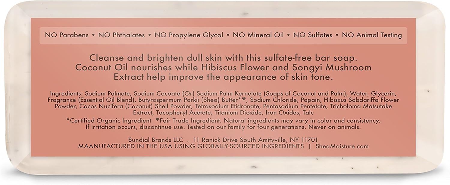 COCONUT HIBISCUS BAR SHEA BUTTER - 8 OZ - MeStore - Shea Moisture