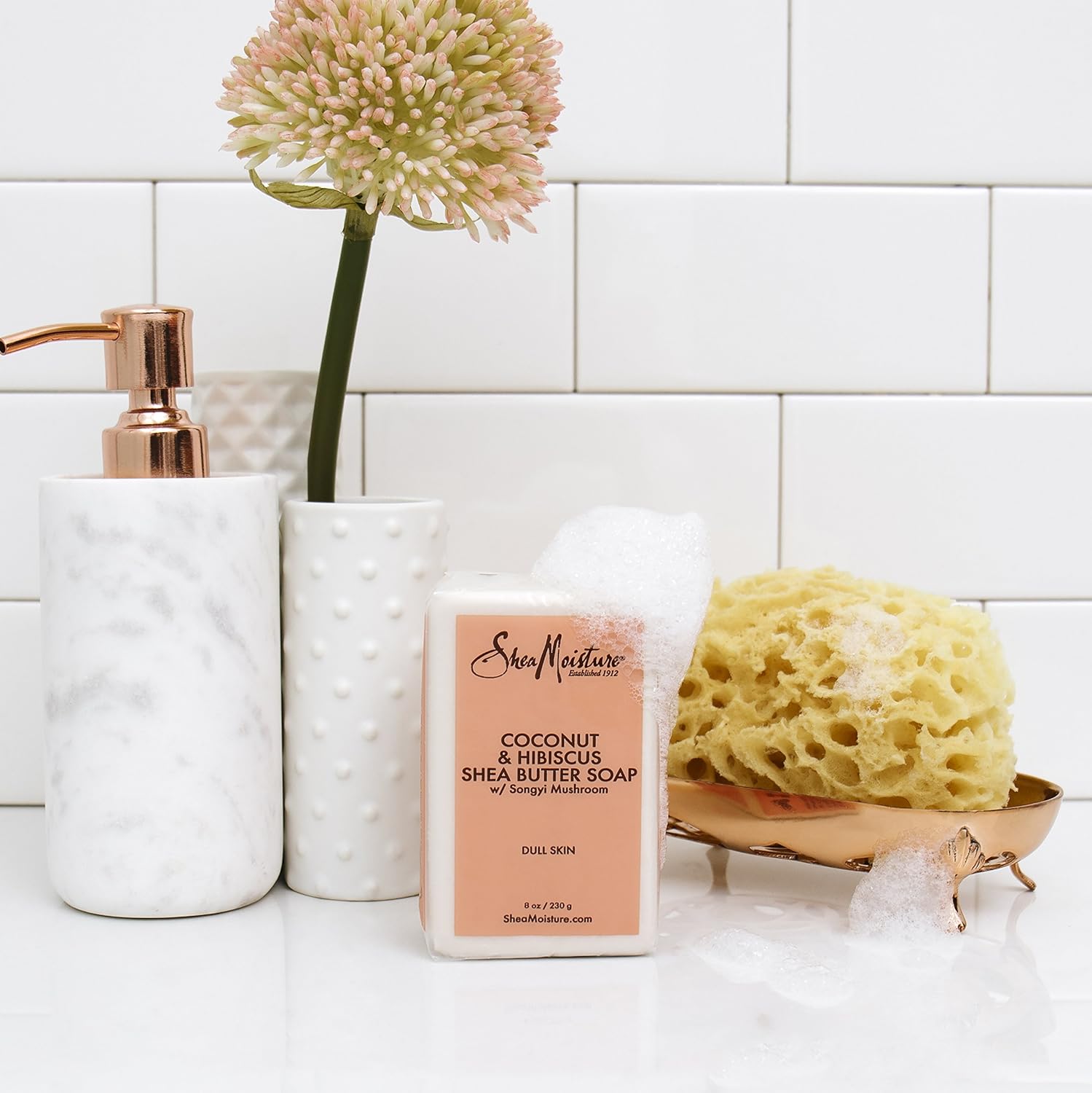 COCONUT HIBISCUS BAR SHEA BUTTER - 8 OZ - MeStore - Shea Moisture