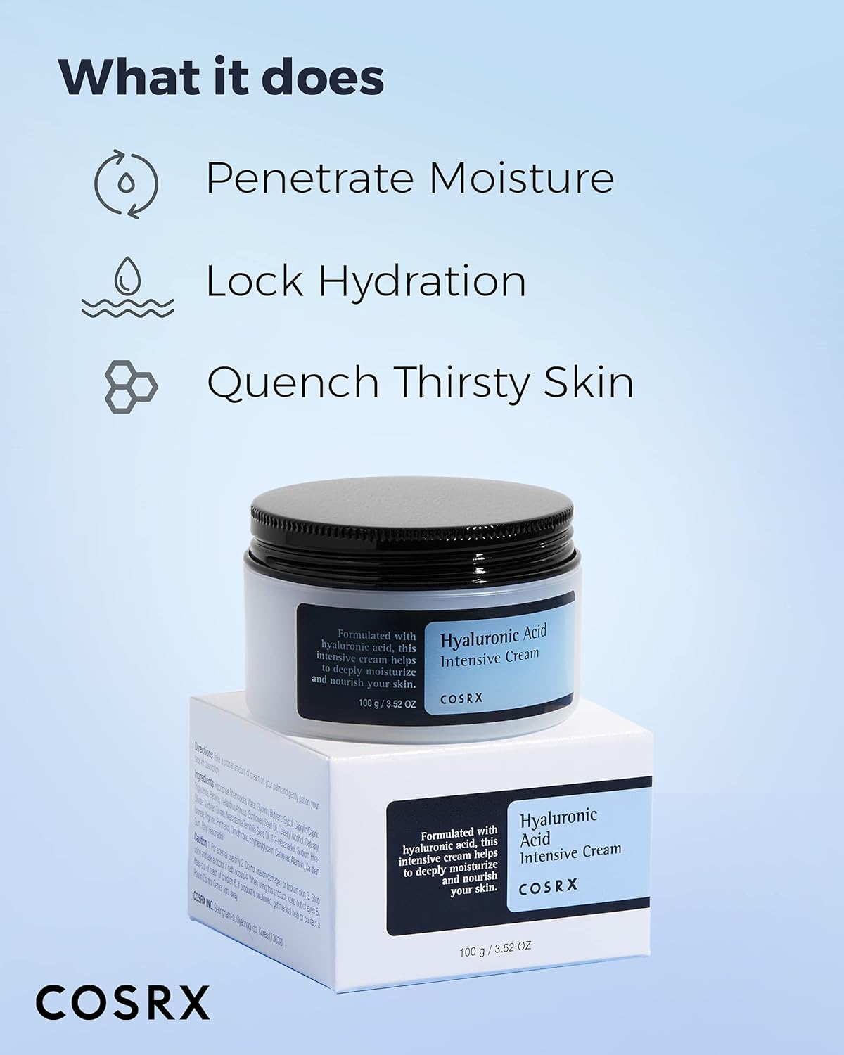 COSRX Hyaluronic Acid Intensive Cream - 100ml - MeStore - COSRX