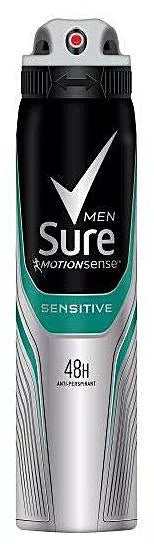 Sure Spray 250Ml Sensitive For Men
