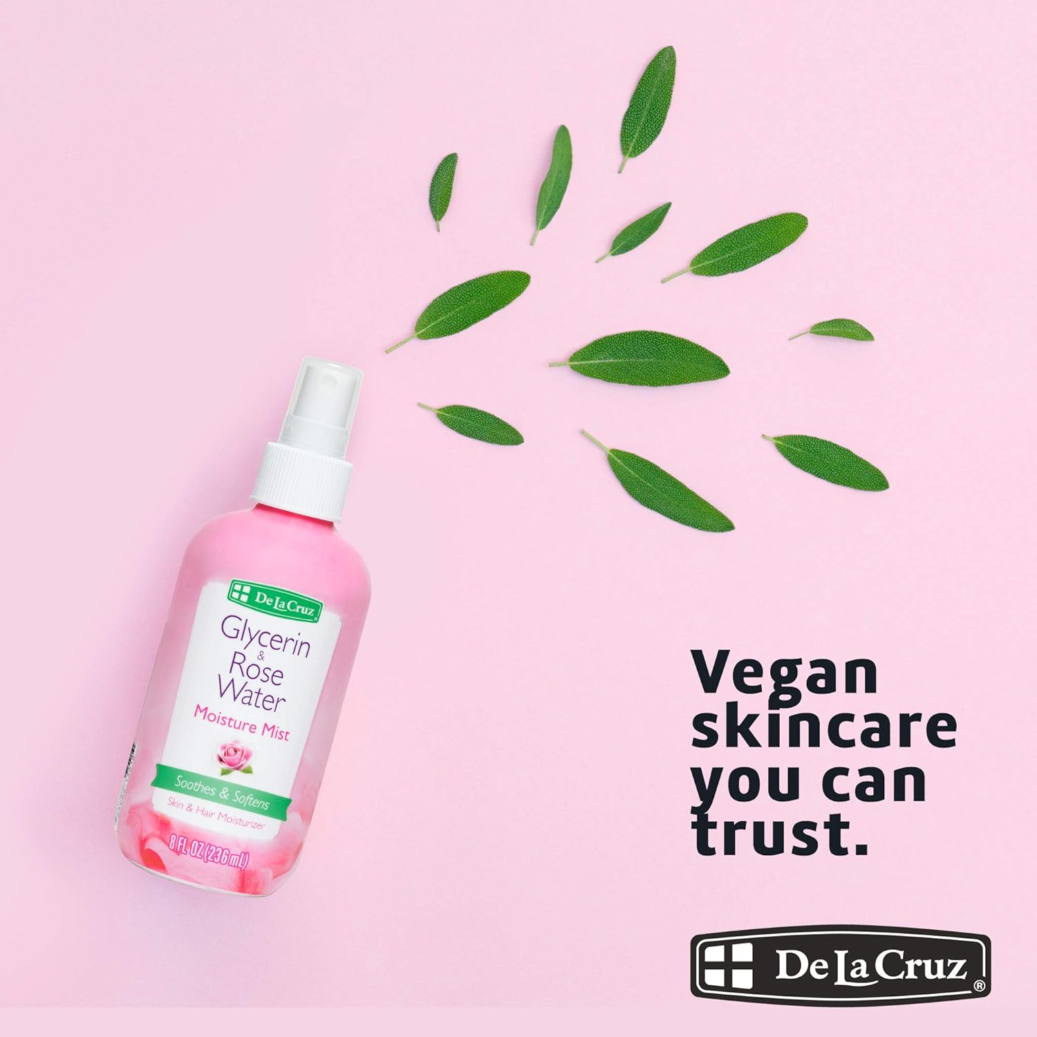DE LA CRUZ GLYCERIN & ROSE WATER SPRAY 8 fl. oz. - MeStore - DE LA CRUZ