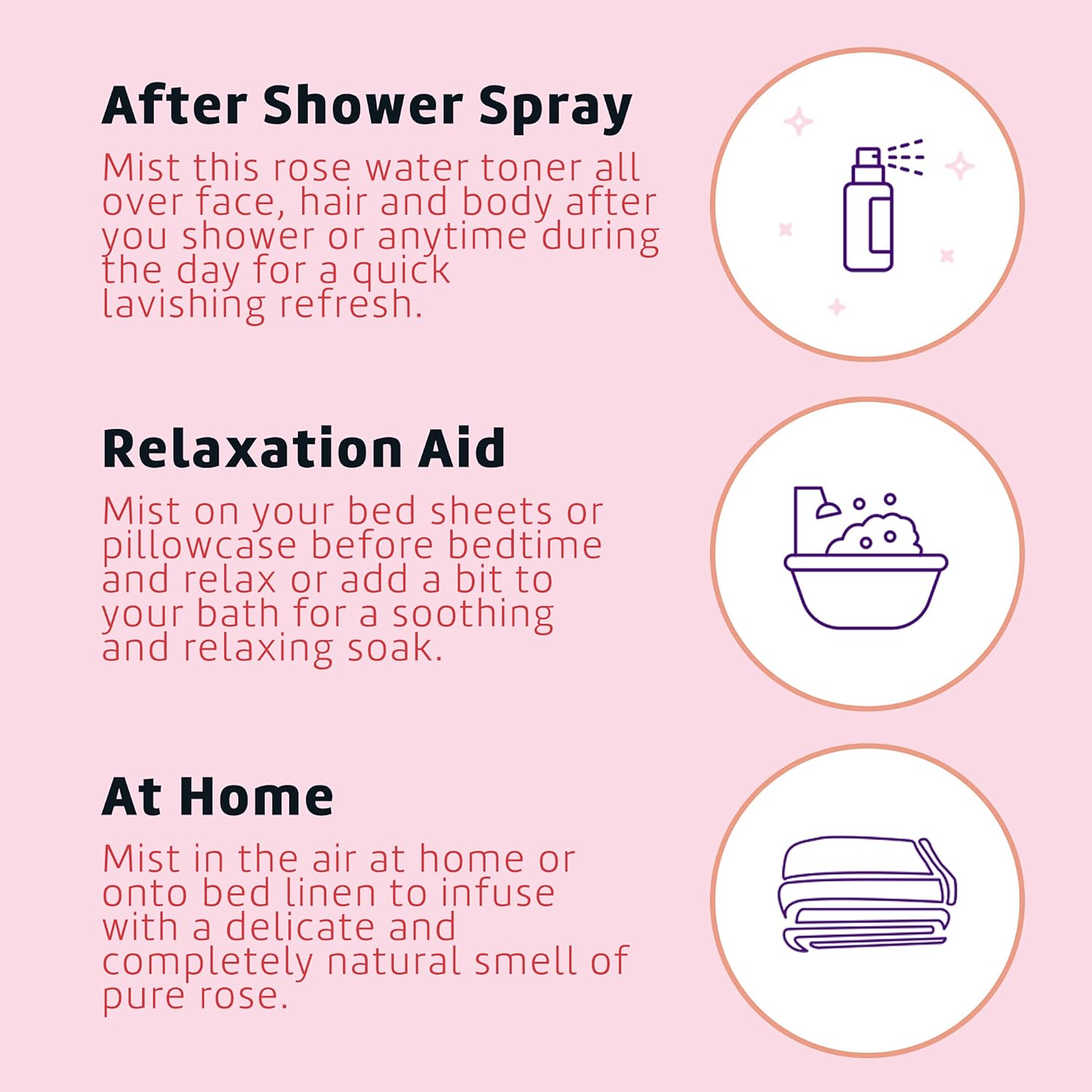 DE LA CRUZ ROSE WATER SPRAY 8 fl. oz. - MeStore - DE LA CRUZ