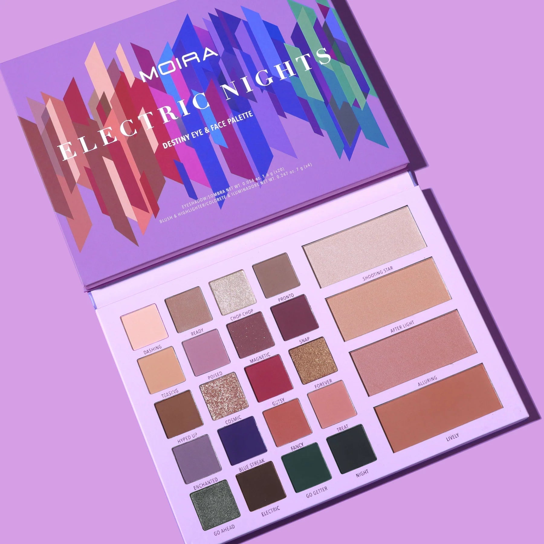 Destiny Eyeshadow Palette (005, Electric Nights) - MeStore - Moira Beauty