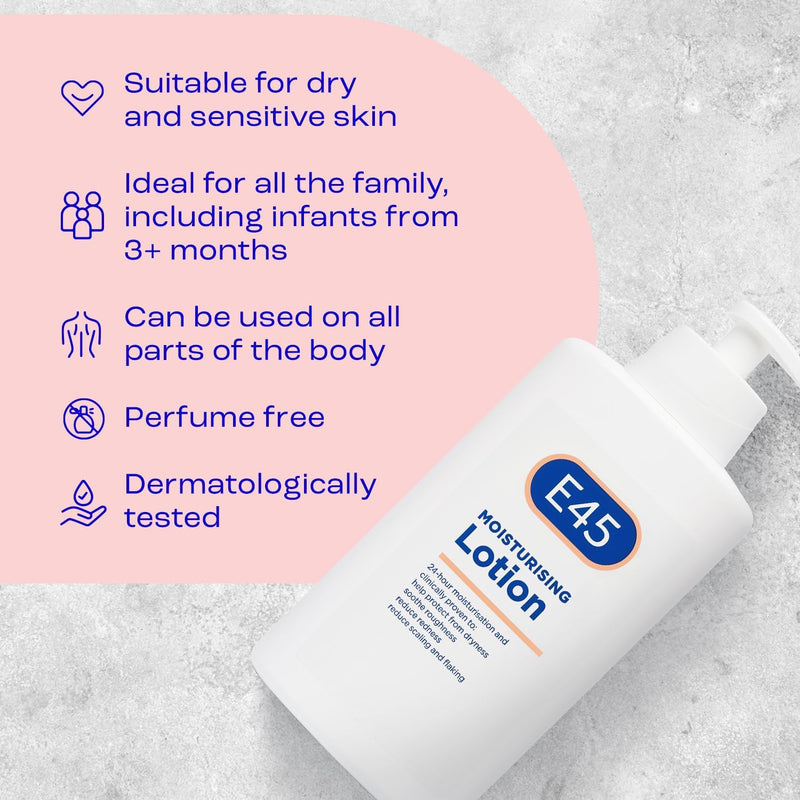E45 Moisturising Lotion Pump 500Ml - MeStore - E45