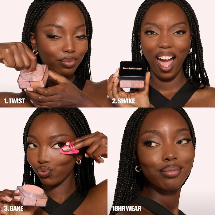 Easy Bake Loose Powder Duo in CHERRY PEACH - MeStore - Huda Beauty