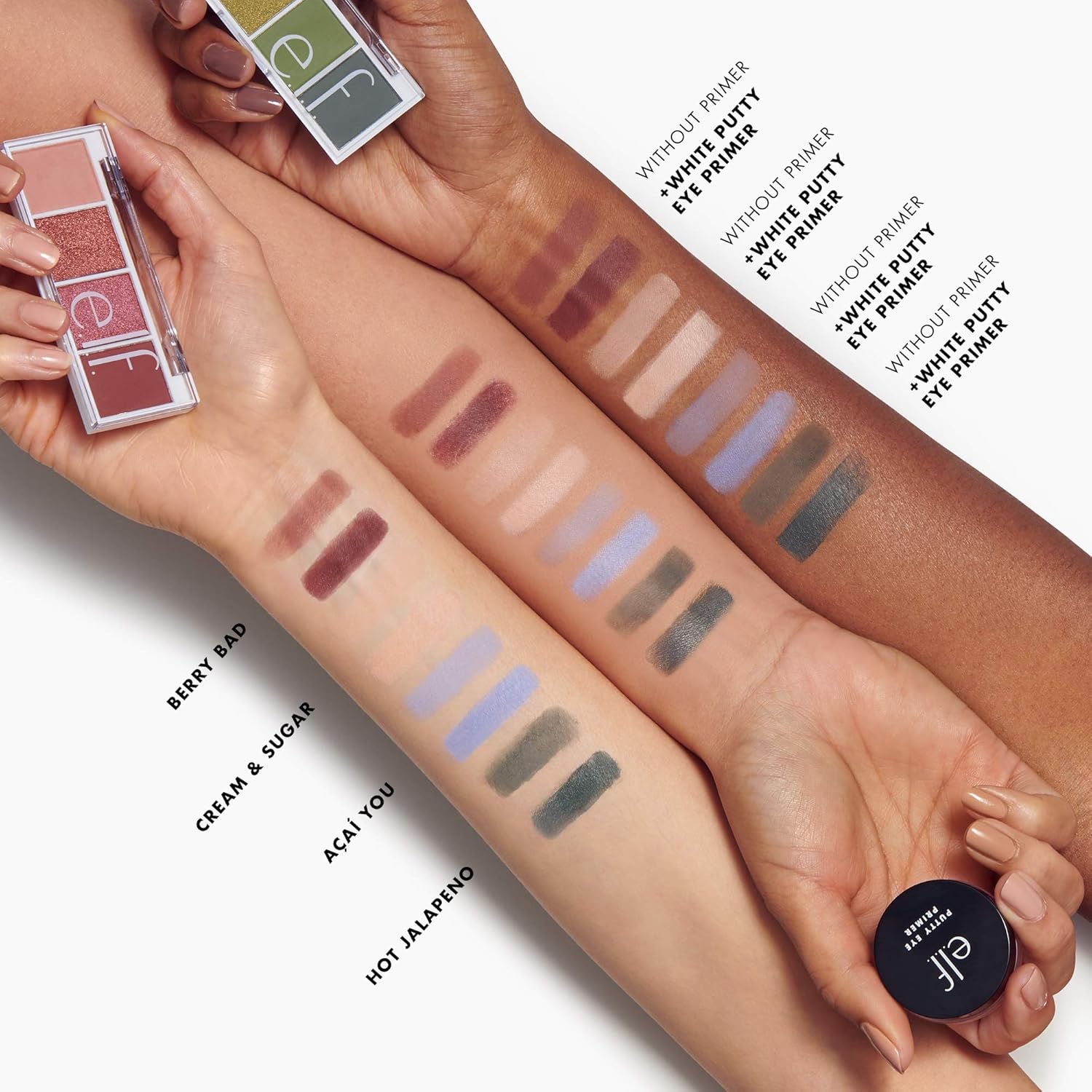 E.l.f. Bite - Size Eyeshadows, Creamy, Blendable, Ultra - Pigmented & Easy to Apply On - the - go, Long - lasting, Vegan & Cruelty - Free, Cream & Sugar, 0.12 Oz - MeStore - Elf