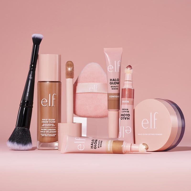 E.l.f. Halo Glow Powder Puff, Soft, Reusable Powder Puff For Applying Loose Or Pressed Powders, Easily Conforms To The Face, Vegan & Cruelty - free - MeStore - Elf