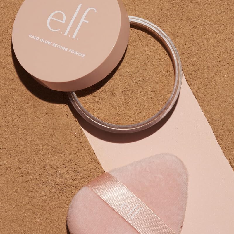 E.l.f. Halo Glow Powder Puff, Soft, Reusable Powder Puff For Applying Loose Or Pressed Powders, Easily Conforms To The Face, Vegan & Cruelty - free - MeStore - Elf
