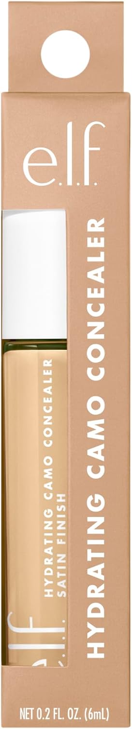 E.l.f. Hydrating Camo Concealer, Covers Blemishes & Under - Eye Circles, Full - Coverage & Delivers A Satin Finish, Vegan & Cruelty - Free, Medium Neutral - MeStore - Elf