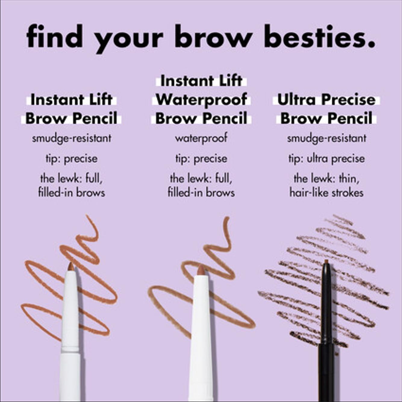E.l.f. Instant Lift Brow Pencil, Dual - Sided, Precise, Fine Tip, Shapes, Defines, Fills Brows, Contours, Combs, Tames, Neutral Brown, 0.006 Oz - MeStore - Elf