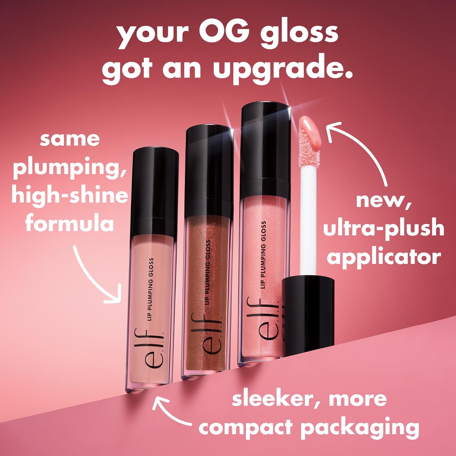 Elf Lip Plumping Gloss High Shine Sheer Color Hydrates & Creates Fuller Lips With Vitamin E Vegan & Cruelty Free Mocha Twist - MeStore - Elf