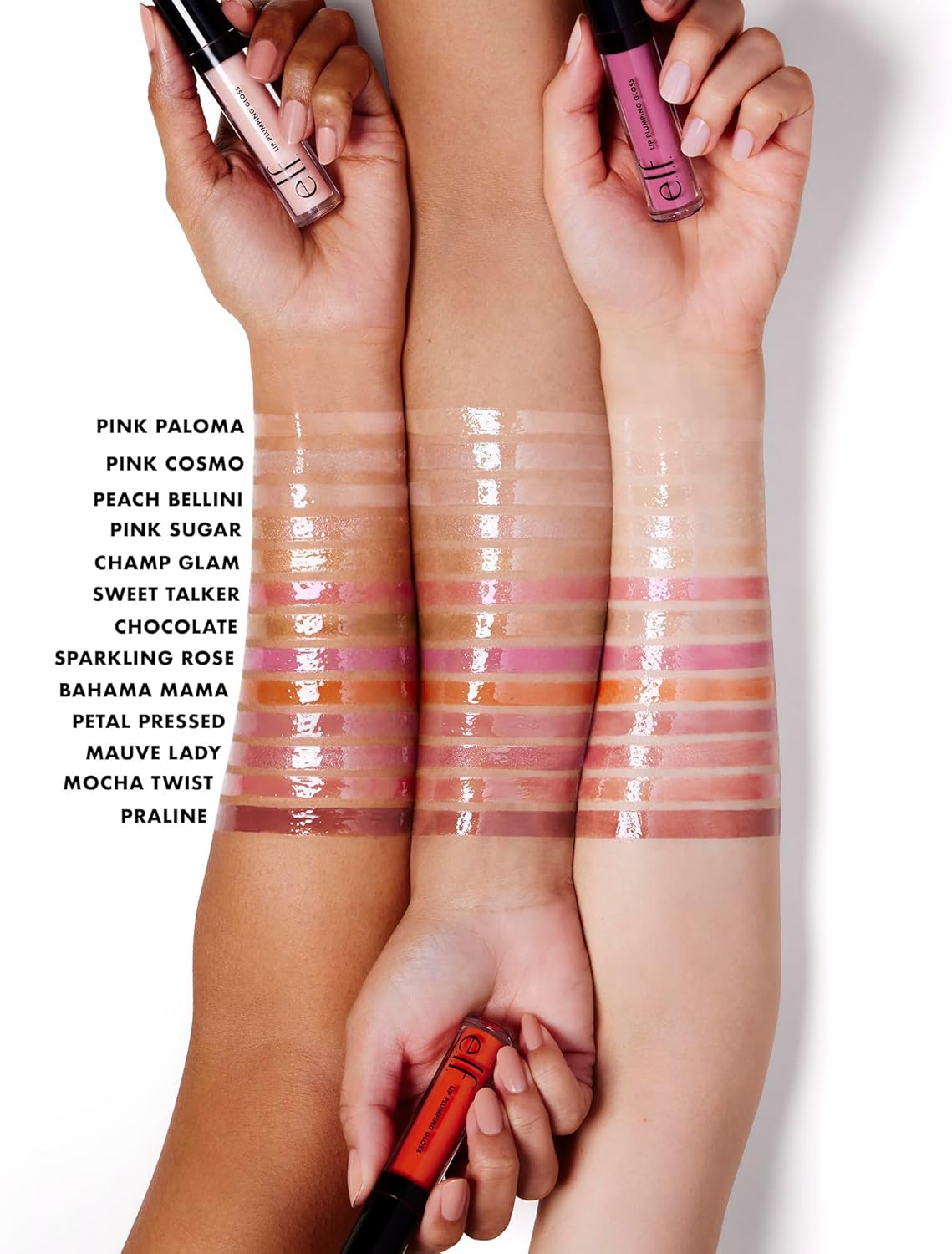 Elf Lip Plumping Gloss High Shine Sheer Color Hydrates & Creates Fuller Lips With Vitamin E Vegan & Cruelty Free Mocha Twist - MeStore - Elf