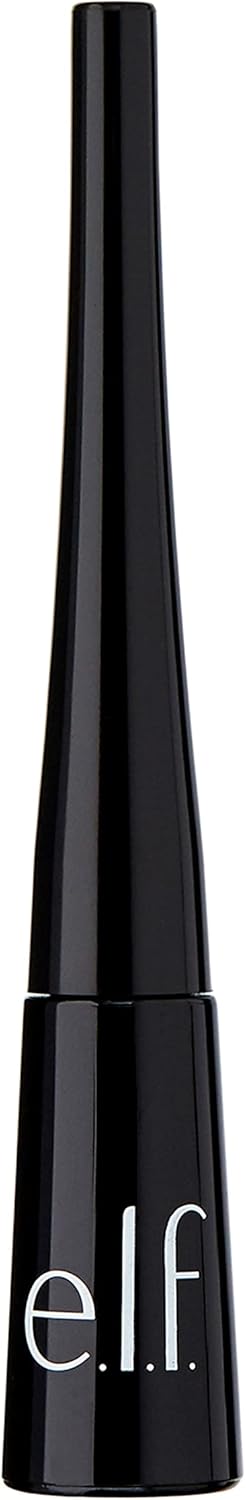 E.l.f. Liquid Eyeliner, High - pigment Liquid Eyeliner With Extra - Fine Brush Tip, Easy Glide Smudge - proof Formula, Jet Black - MeStore - Elf