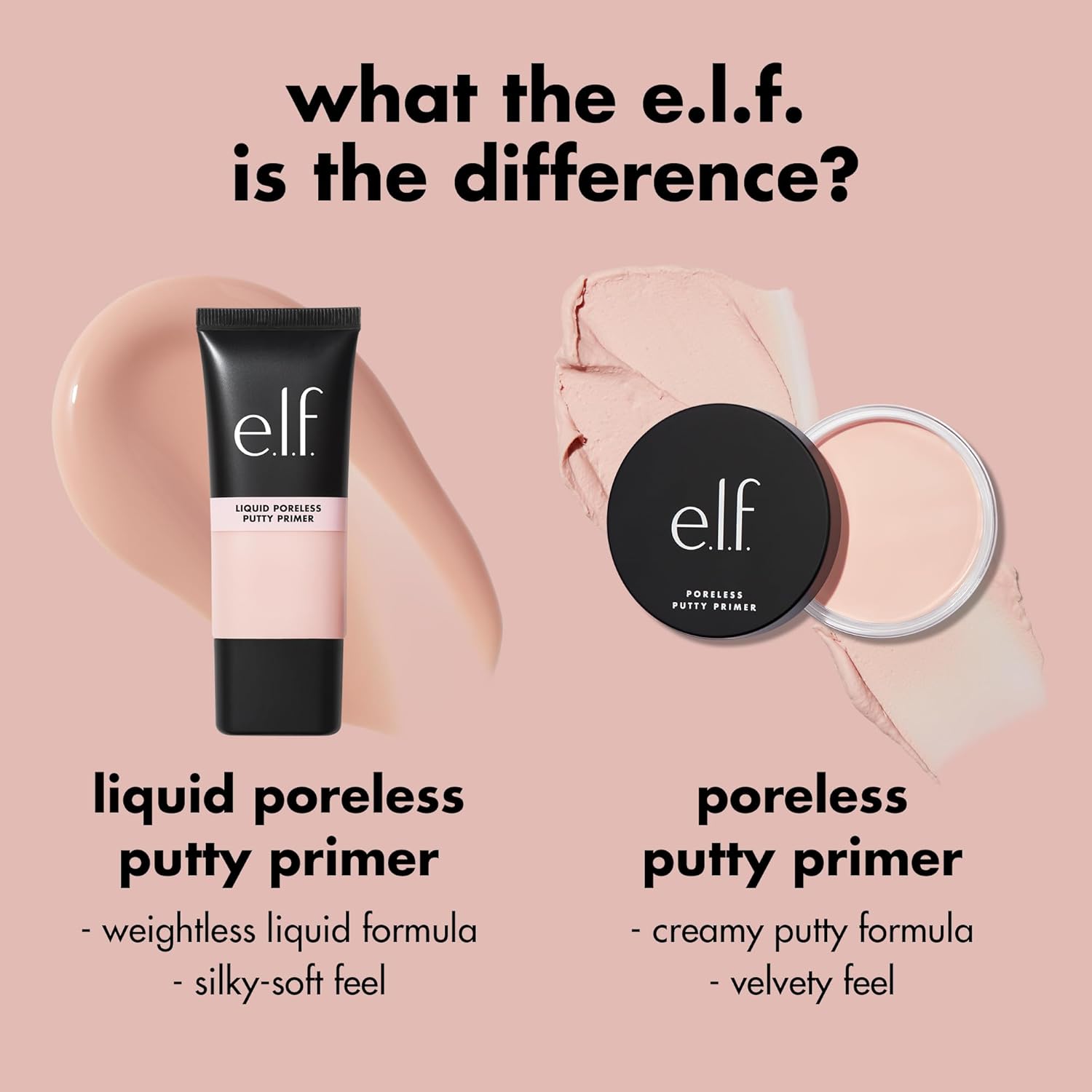 E.l.f. Liquid Poreless Putty Primer, Lightweight Face Primer For Long - lasting Makeup Wear, Creates A Smooth Complexion, Vegan & Cruelty - free - MeStore - Elf