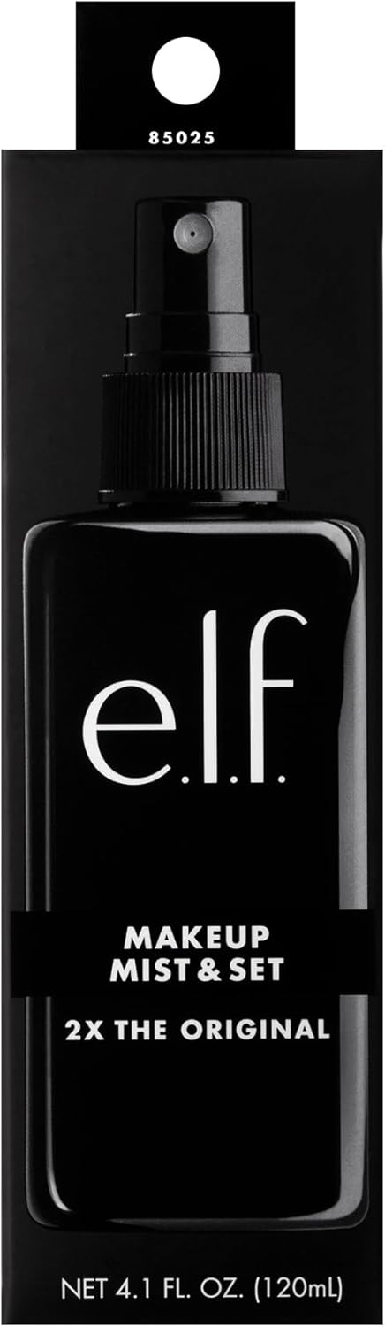 E.l.f. Makeup Mist & Set, Hydrating Setting Spray For Setting & Reviving Makeup, Soothes & Hydrates Skin, Infused With Vitamin A, Vegan & Cruelty - free, 4.05 Fl Oz (120 ml) - MeStore - Elf