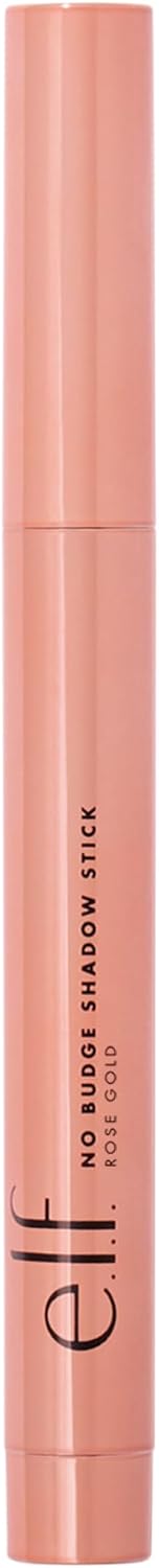 E.l.f. No Budge Shadow Stick, Long - Lasting Cream Eyeshadow Stick For High - Pigment, Metallic Color, Vegan & Cruelty - Free, Rose Gold - MeStore - Elf