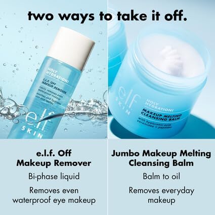 E.l.f. SKIN Holy Hydration! Makeup Melting Cleansing Balm, Face Cleanser & Makeup Remover, Infused with Hyaluronic Acid to Hydrate Skin - MeStore - Elf