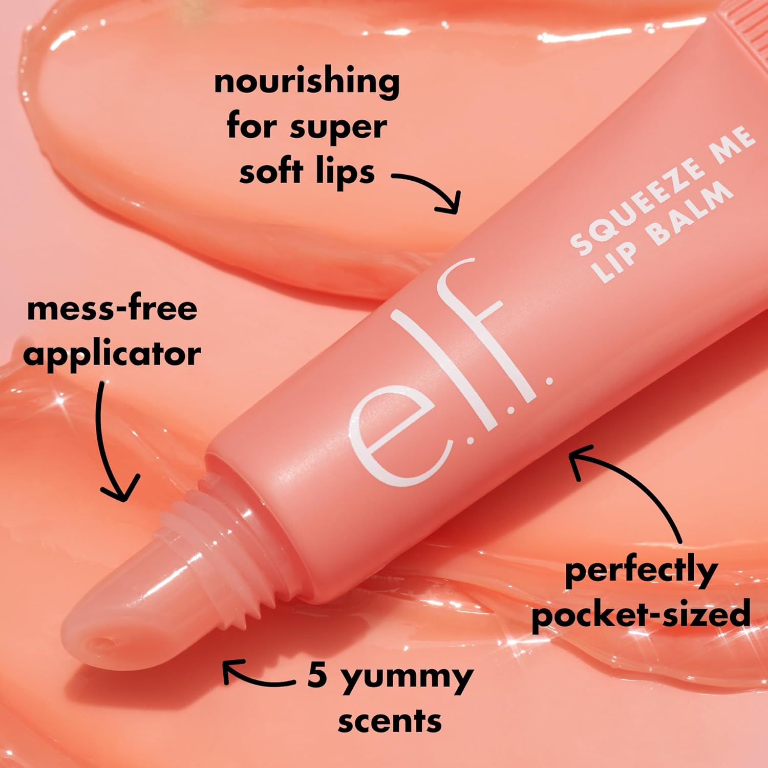 E.l.f. Squeeze Me Lip Balm, Moisturizing Lip Balm For A Sheer Tint Of Color, Infused With Hyaluronic Acid, Vegan & Cruelty - free, Vanilla Frosting - MeStore - Elf