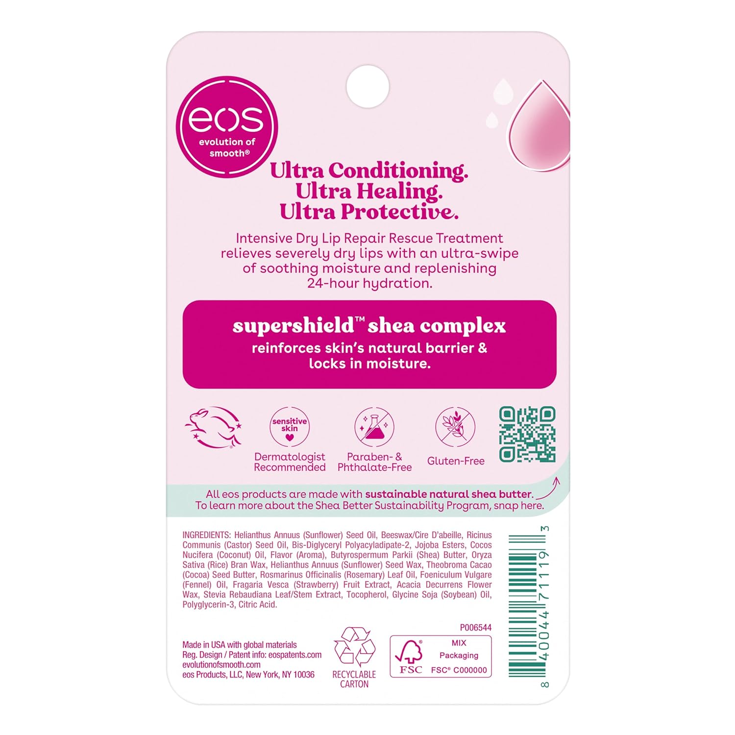 EOS Hero Lip Repair Stick Strawberry 2 - Pack - MeStore - EOS