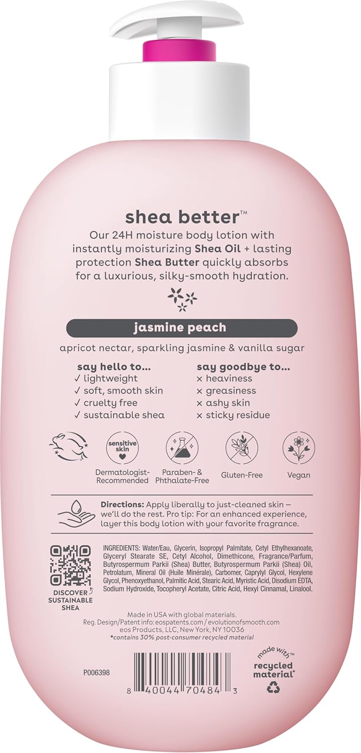 EOS Shea Better Body Lotion 16oz Jasmine Peach - MeStore - EOS