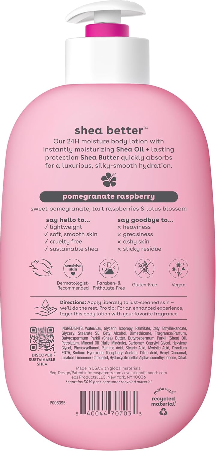 EOS Shea Better Body Lotion 16oz Pomegranate Raspberry - MeStore - EOS