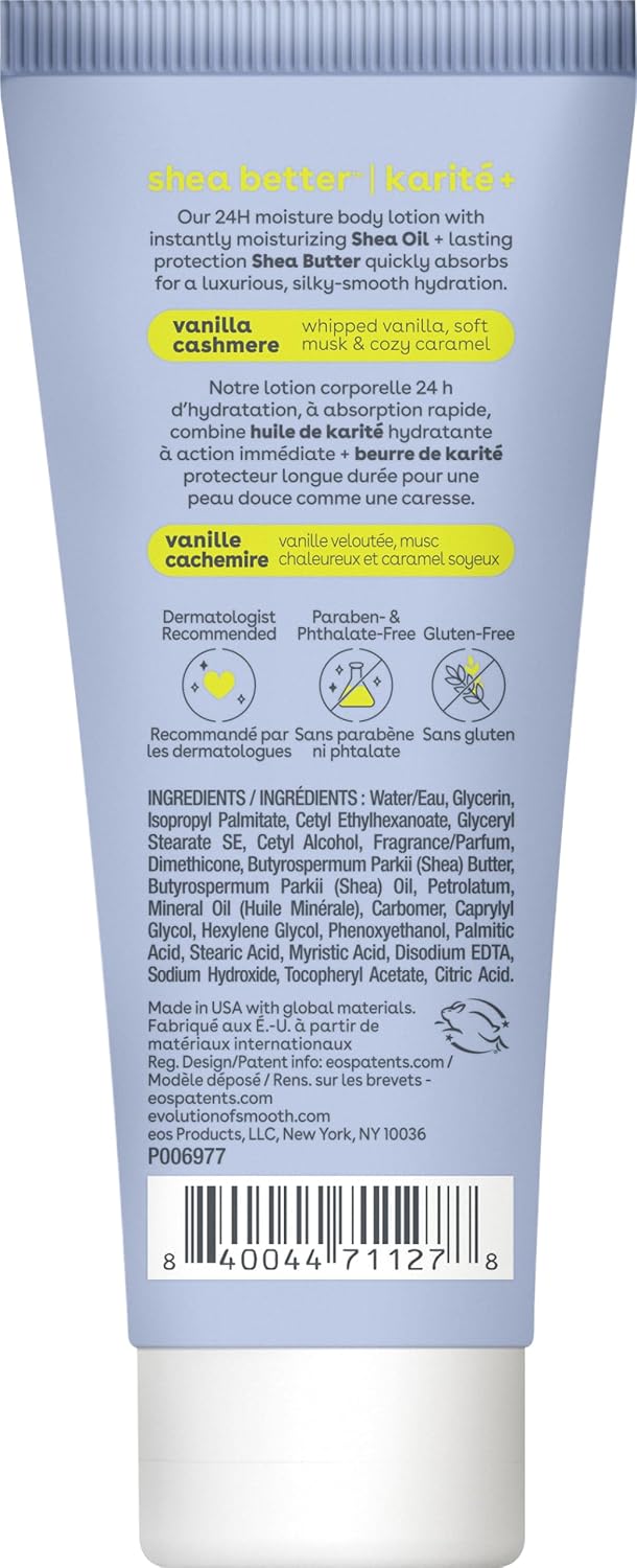 EOS Shea Better Body Lotion 2.5oz Vanilla Cashmere - MeStore - EOS
