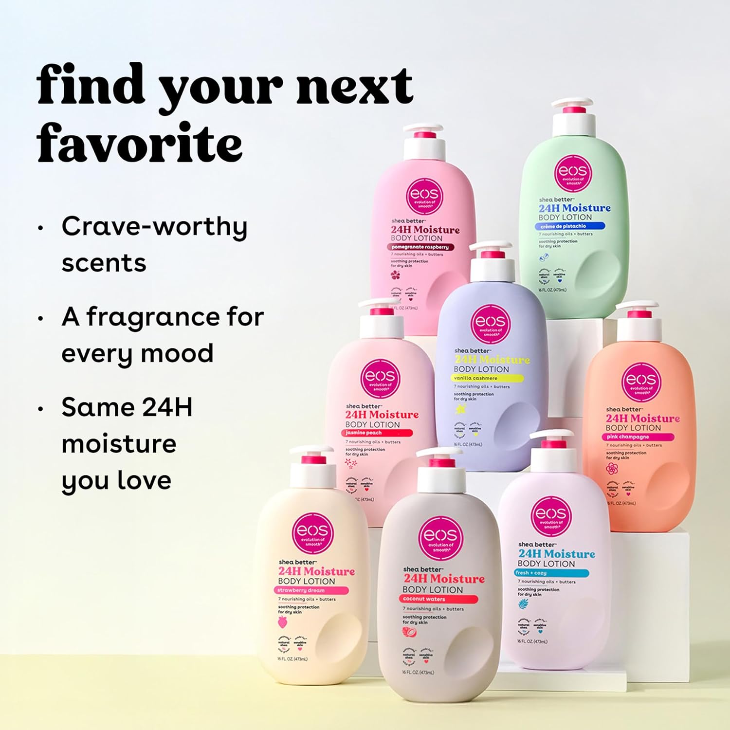 EOS Shea Better Body Lotion 2.5oz Vanilla Cashmere - MeStore - EOS