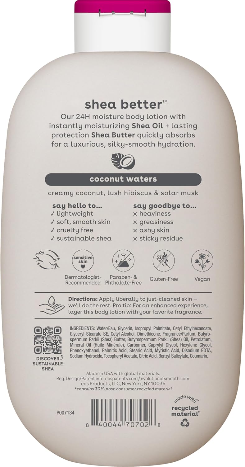EOS Shea Better Body Lotion coconut waters 16oz - MeStore - EOS