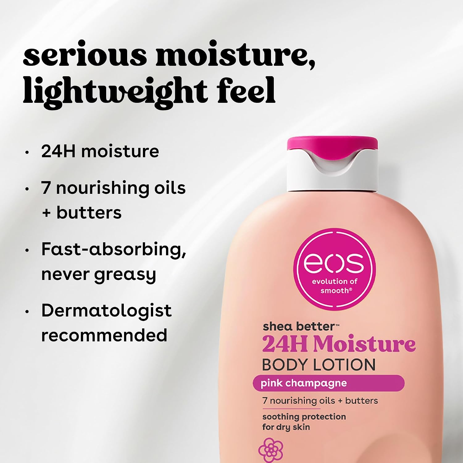 EOS Shea Better Body Lotion pink champagne 16oz - MeStore - EOS