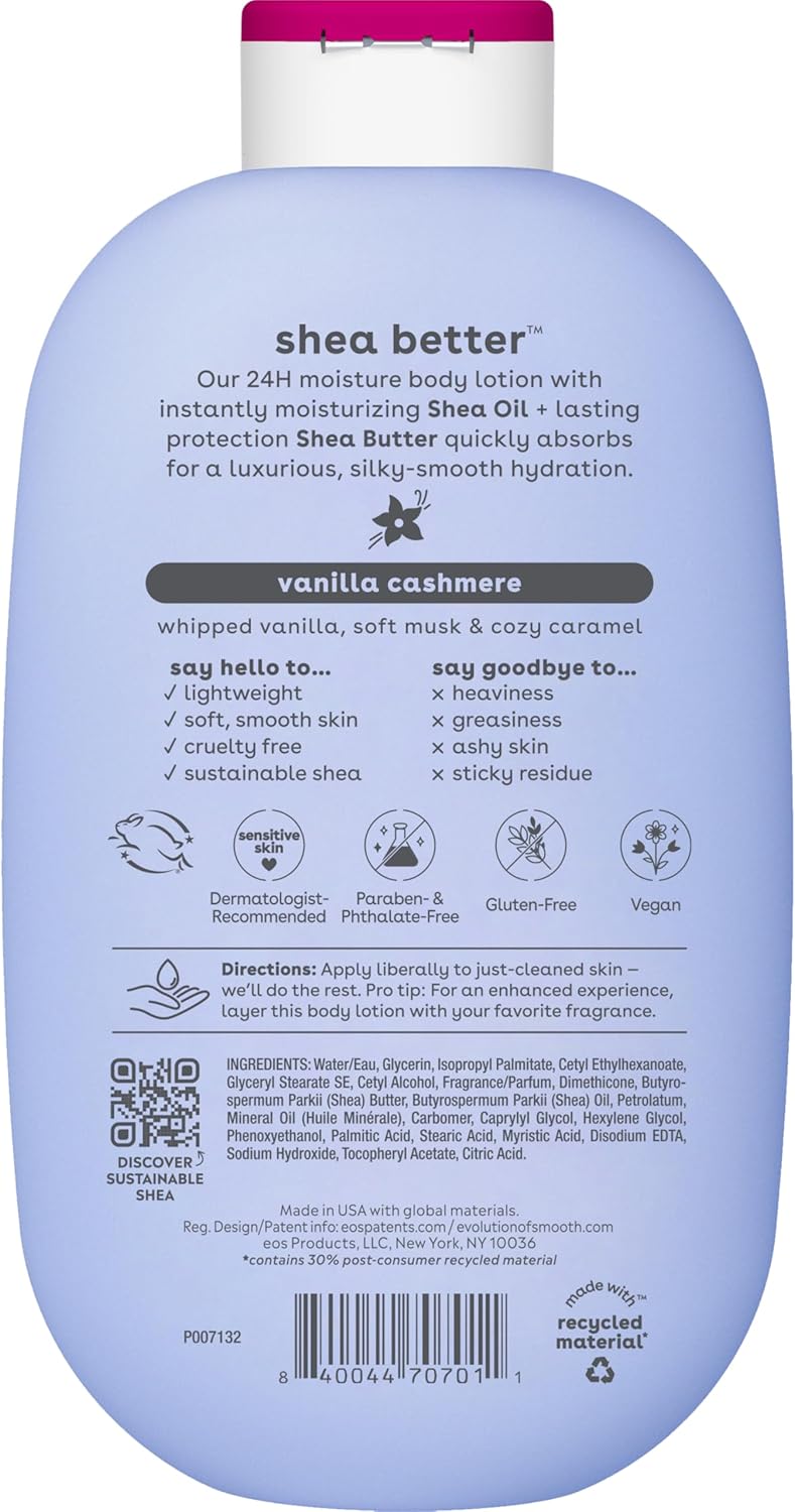 EOS Shea Better Body Lotion , vanilla cashmere 16oz - MeStore - EOS