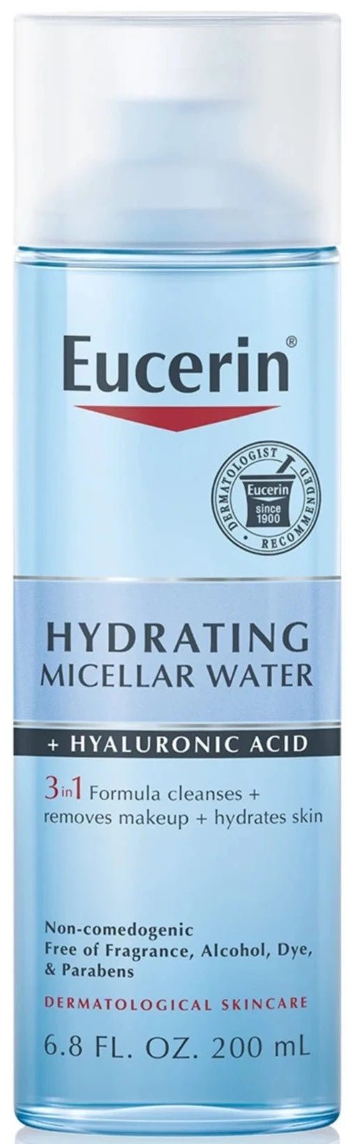 Eucerin Hydrating Micellar Water 6.8 fl oz product package