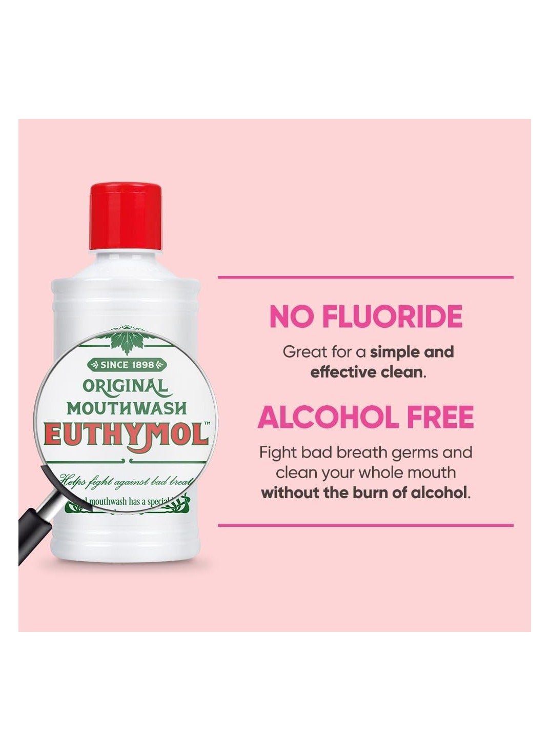 Euthymol Mouth Wash 500ml Original - MeStore - Euthymol