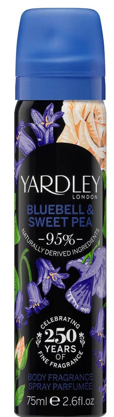 Yardley Body Spray 75Ml Bluebell & Sweetpea
