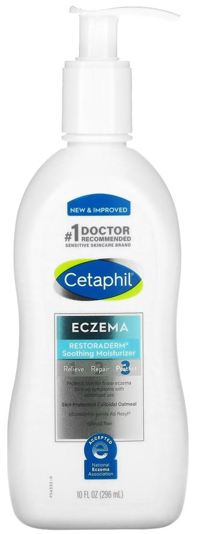 Cetaphil Restoraderm Eczema Soothing Moisturizer (FACE) - New 10 Oz
