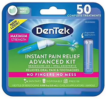 DenTek Adult Instant Tooth Pain Relief Kit With 50 Applicators (Pack of 2)