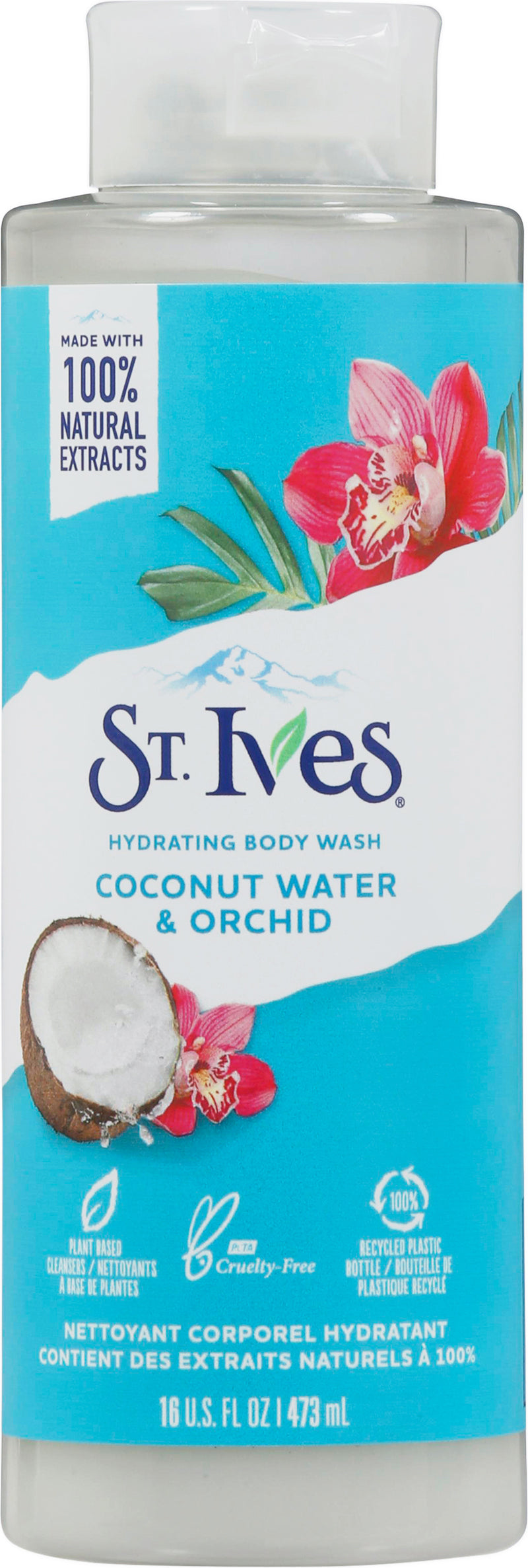St Ives Body Wash 16 Ounce Coconut Water & Orchid 16OZ