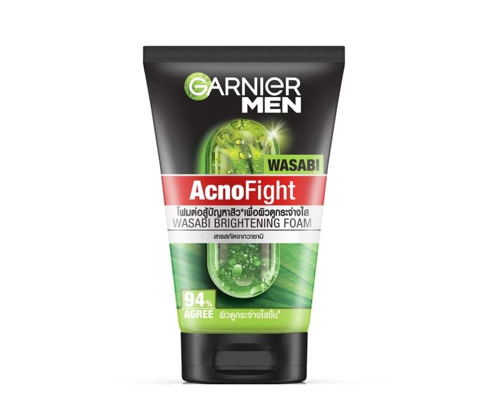 Garnier Acno Fight Anti - Acne Imper Fections Brightening Foam Salicylic Actives + Ekstrak Wasabi - 100 Ml - MeStore - Garnier