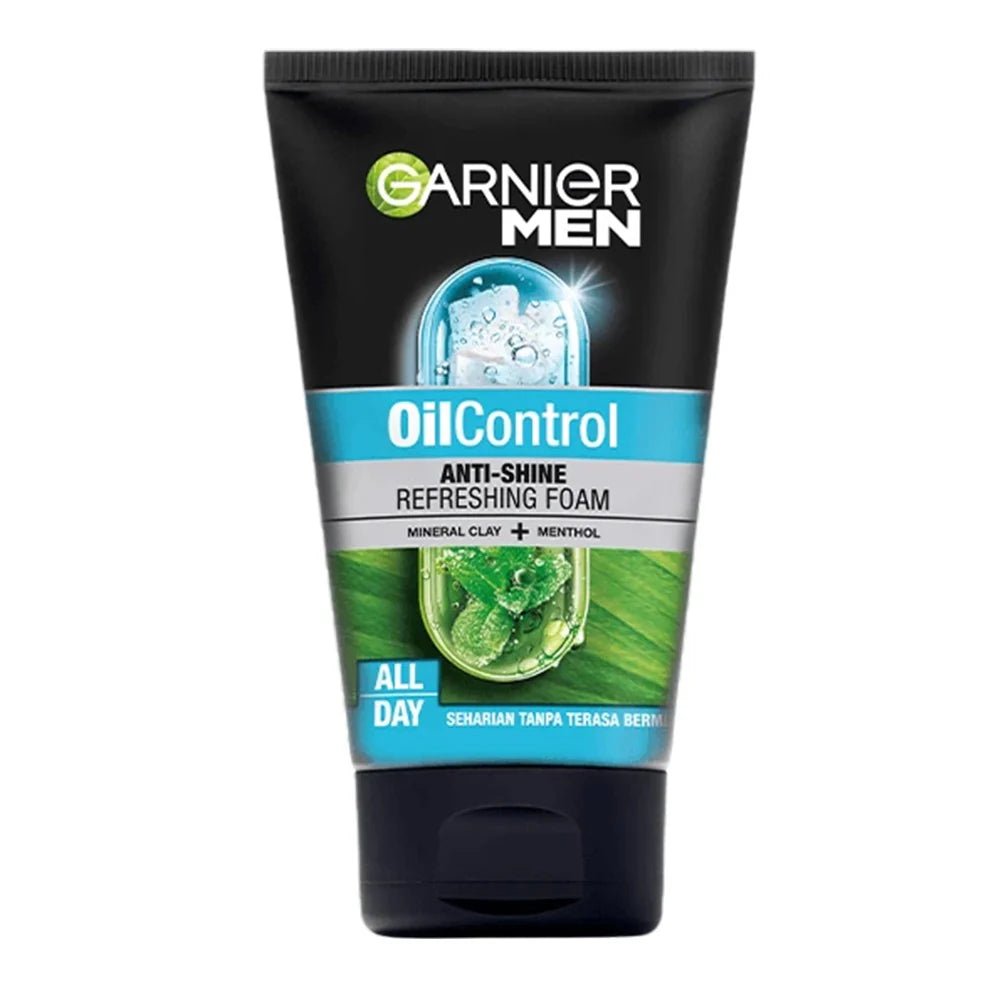 Garnier Oil Control Anti - Shine Refreshing Foam Mineral Clay + Menthol - 100 Ml - MeStore - MeStore