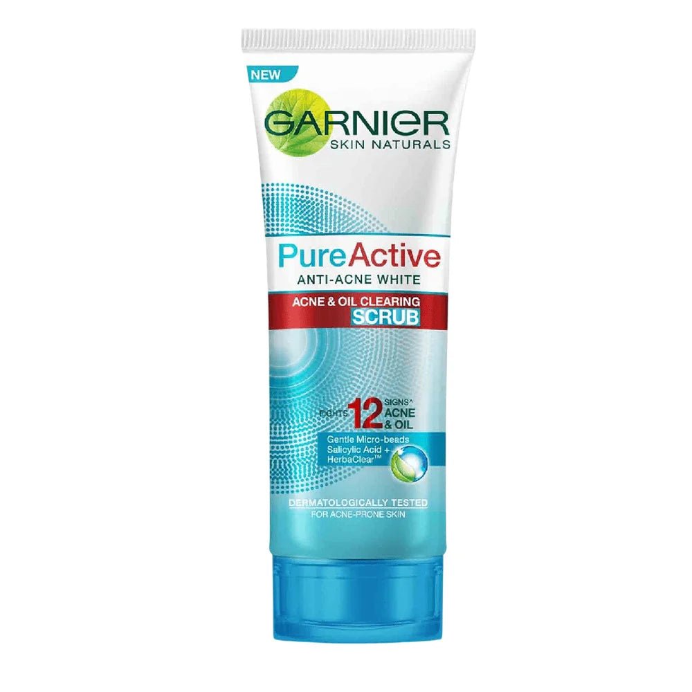 Garnier pure active anti acne acne & oil clearing scrub - 100 ml - MeStore - Garnier
