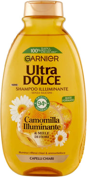 Garnier Ultra Dolce Shampoo Illuminate Camomilla Baciata Dal Sole & Miele Di Fiori - 300 Ml - MeStore - Garnier