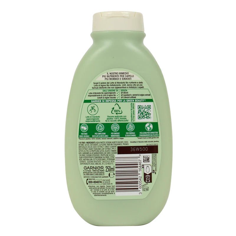 Garnier Ultra Dolce Shampoo Latte Di Mandorla Nutriente - 300 Ml - MeStore - Garnier
