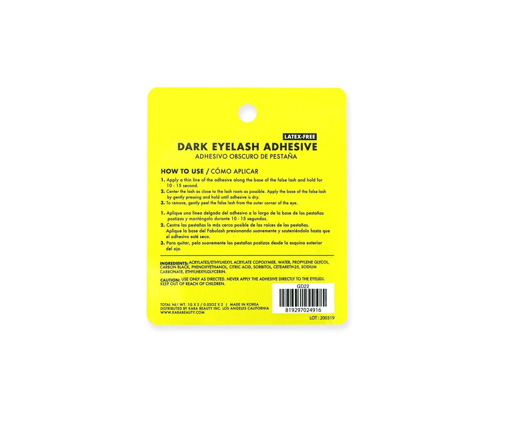 Gd22 Dark Eyelash Adhesive - MeStore - Kara Beauty