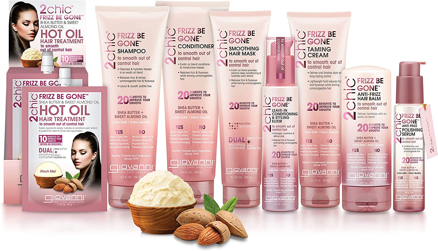 Giovanni 2chic Frizz Be Gone Taming Cream 5.1oz - MeStore - Giovanni