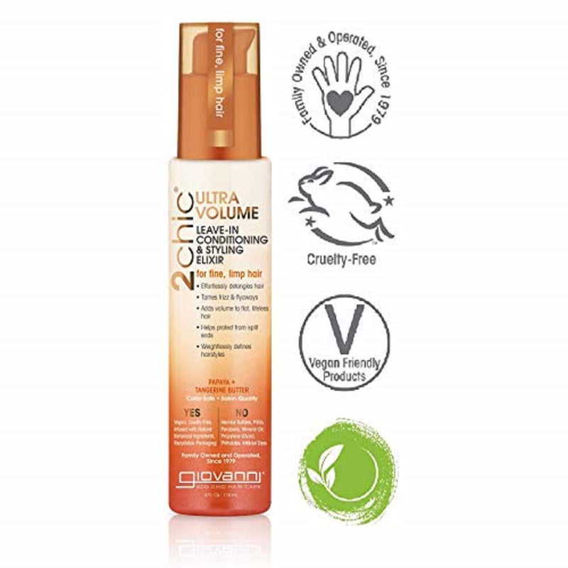 Giovanni 2chic Tang & Papaya Ultra - volume Leave - in Conditiner - MeStore - Giovanni